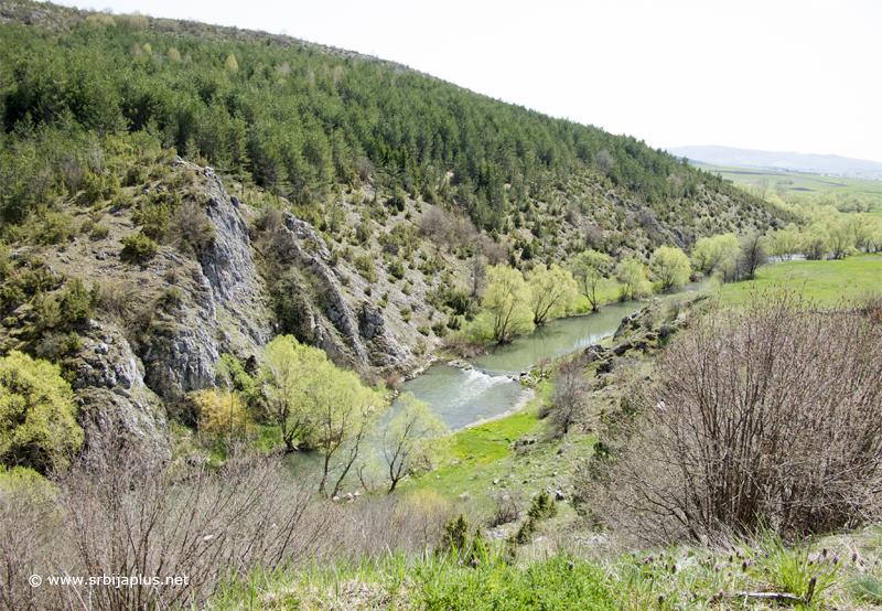 Reka Vapa nedaleko od ušća u Uvac i Sjeničko jezero