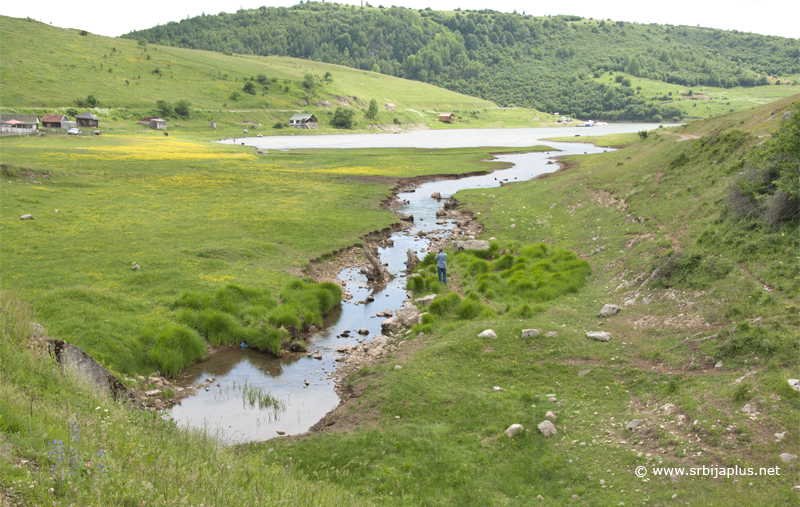 Pogled na ušće Vape i Sjeničko jezero