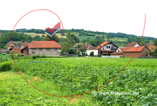 Pogled na Vukovac iz seoskih bašti i njiva, Žagubica