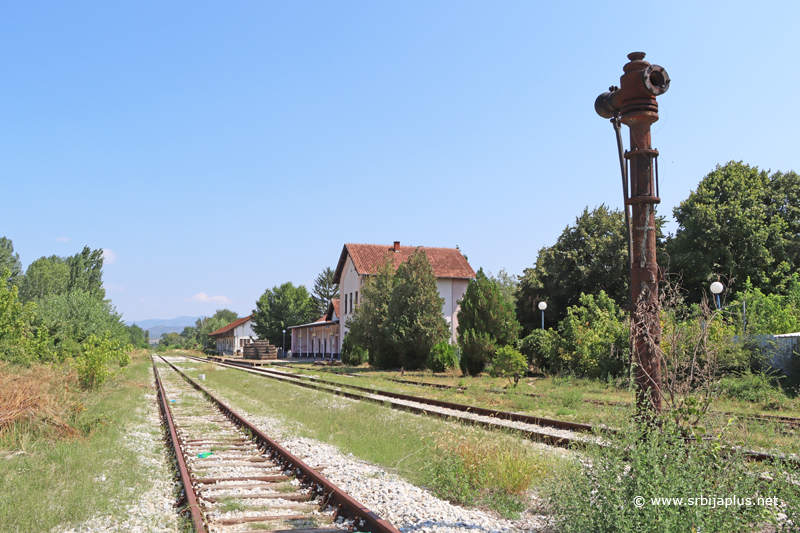 Železnička stanica Knjaževac - Panorama stanice sa vodonapojnikom